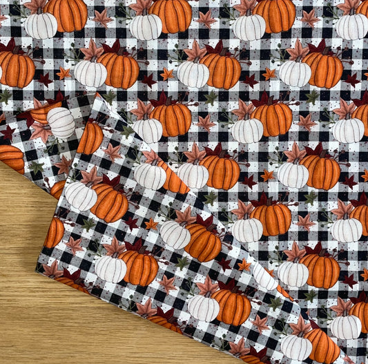 Pochette Citrouilles à Carreaux